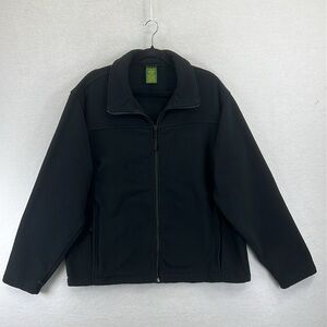 Cabela’s Men’s Fleece Jacket Sz Large Black 100% Polyester